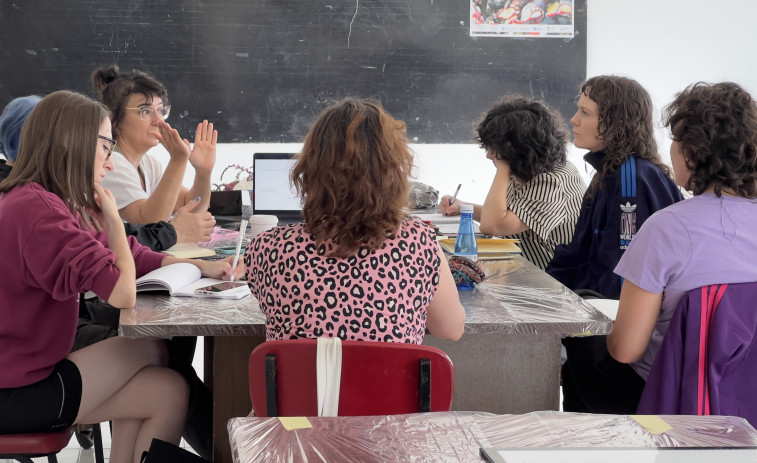 Corme acogió un taller de cine sin cámara