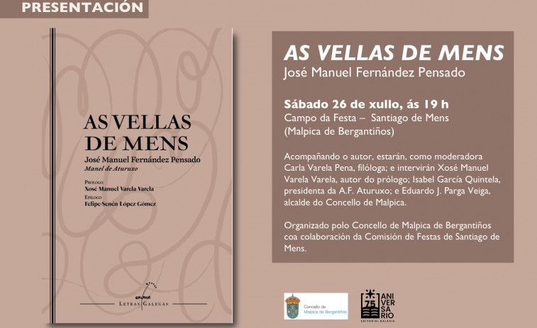 Malpica homenajea la memoria y el folclore con la presentación del libro ‘As vellas de Mens’