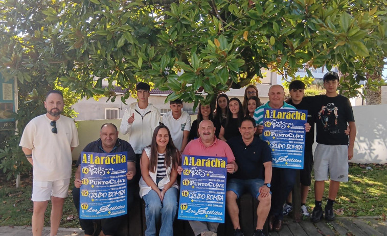 París de Noia y Los Satélites, en las fiestas patronales de A Laracha, del 14 al 17 de agosto