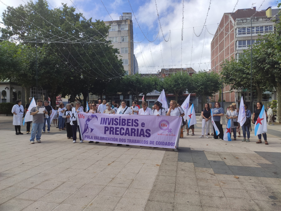 Movilizaciones en la Costa da Morte tras el crimen de la trabajadora del SAF en O Porriño