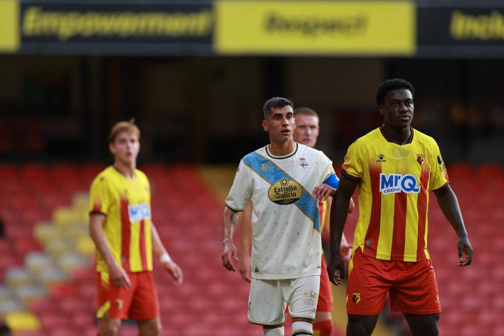 Diego Villares en el partido contra el Watford