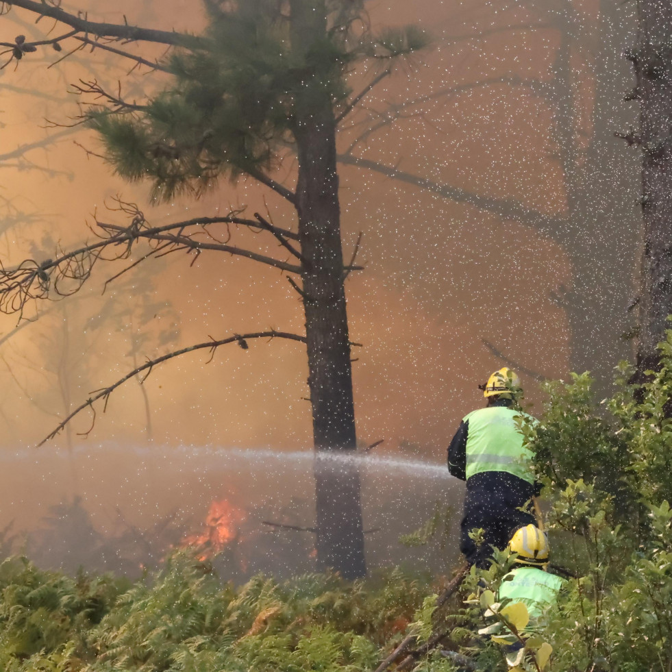 Unidades de la UME parten de León para luchar contra el fuego en Corme, que ha sido provocado