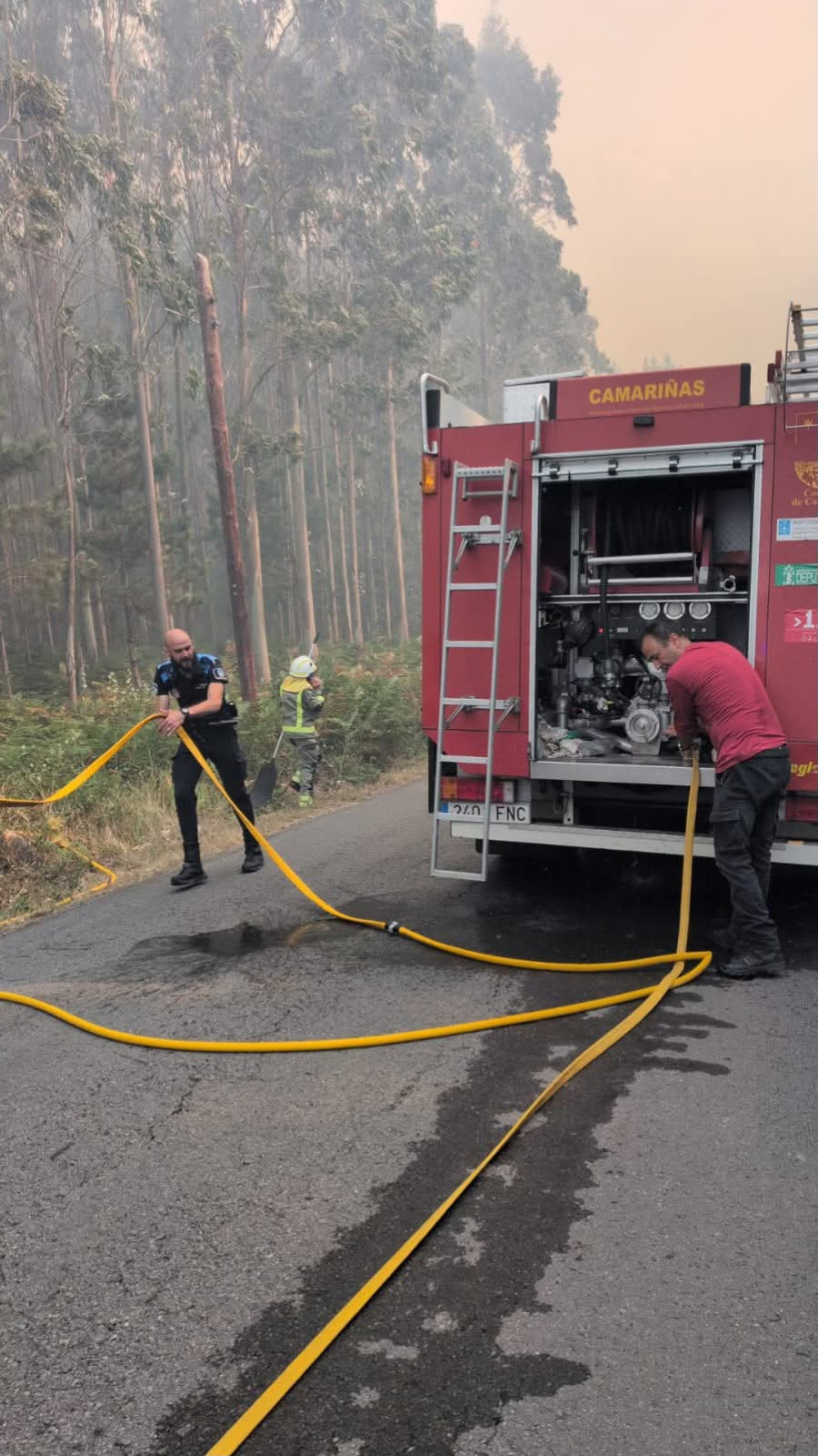 Incendios también en Carballo y Camariñas