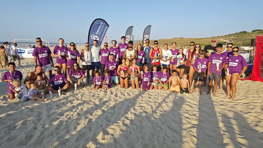El XVII Torneo Foliada reunió en Razo a 235 deportistas