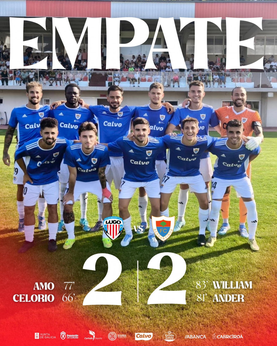Empate con remontada del Bergantiños ante el Lugo
