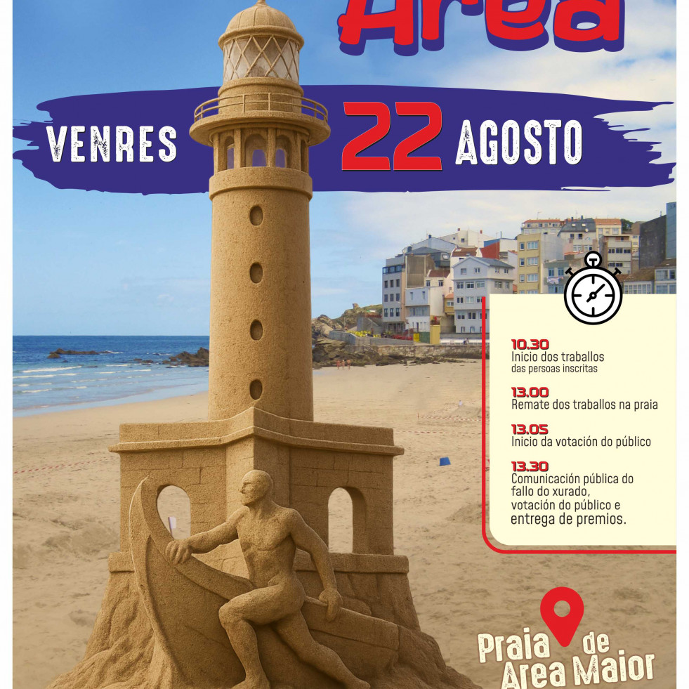 Malpica celebrará el XXII Concurso de Barcanas y Castillos de Arena en la playa de Area Maior