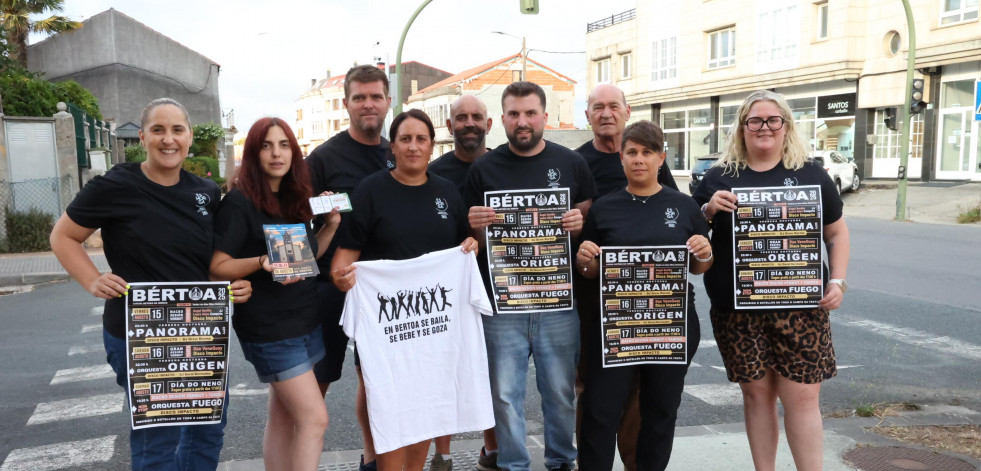 Bértoa dedica tres días a sus fiestas patronales