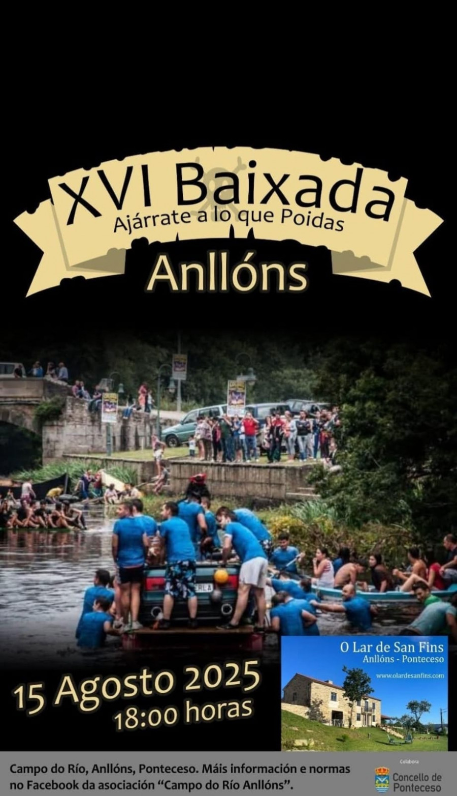 Anllóns celebra mañana la XVI Baixada “Ajárrate a lo que poidas”