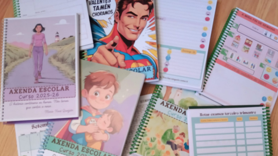Agendas escolares en gallego e inclusivas de A Eira para alumnos con necesidades especiales