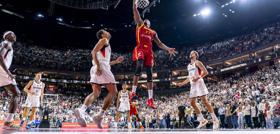 España suma una derrota más antes del Europeo, pero mejora y compite ante Alemania (95-75)