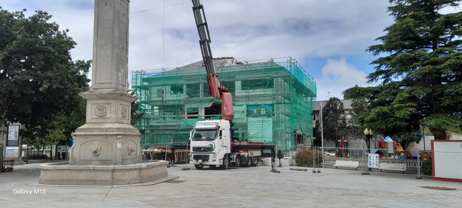 Avanzan los trabajos de modernización de la Casa do Concello de A Laracha
