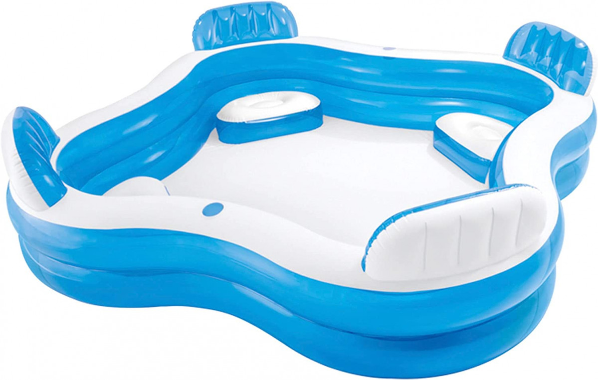 Piscina hinchable Intex cuadrada con asientos