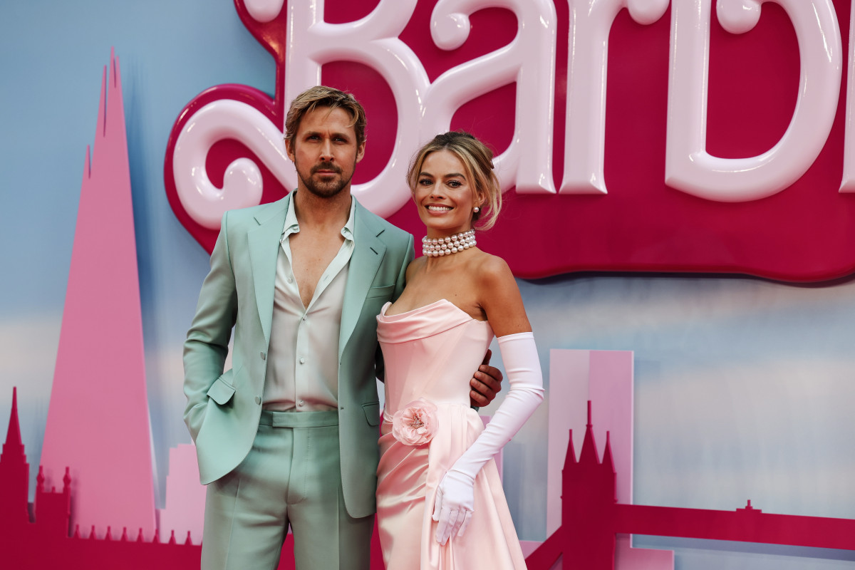 Ryan Gosling y Margot Robbie en Barbie